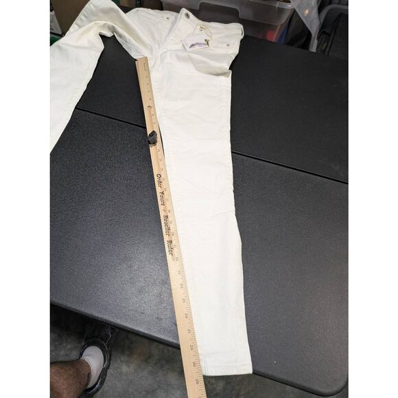 NWT Jessica Simpson "Kiss Me" Skinny Jeans White Women's Size 26 - Picture 8 of 9